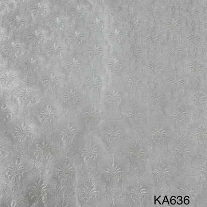 Thread Embroidered Dyeable Silk Fabric-KA636