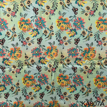 Printed Modal Satin Fabric-KA807
