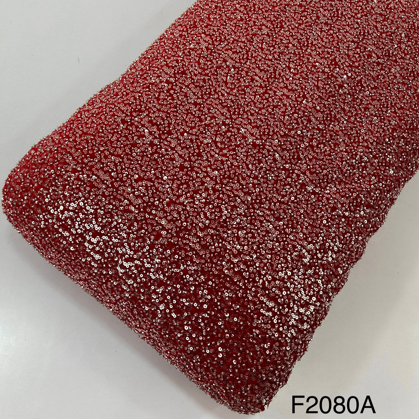 Cut Dana Work Sequins Embroidered Velvet Fabric-F2080