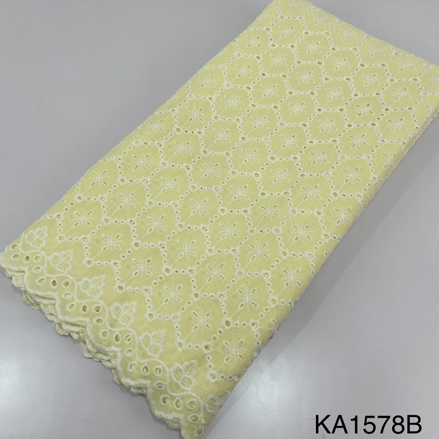 Embroidered Cotton Fabric-KA1578