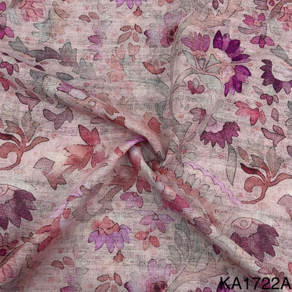 Printed Pure 2 X 2 Rubia cotton Fabric-KA1722