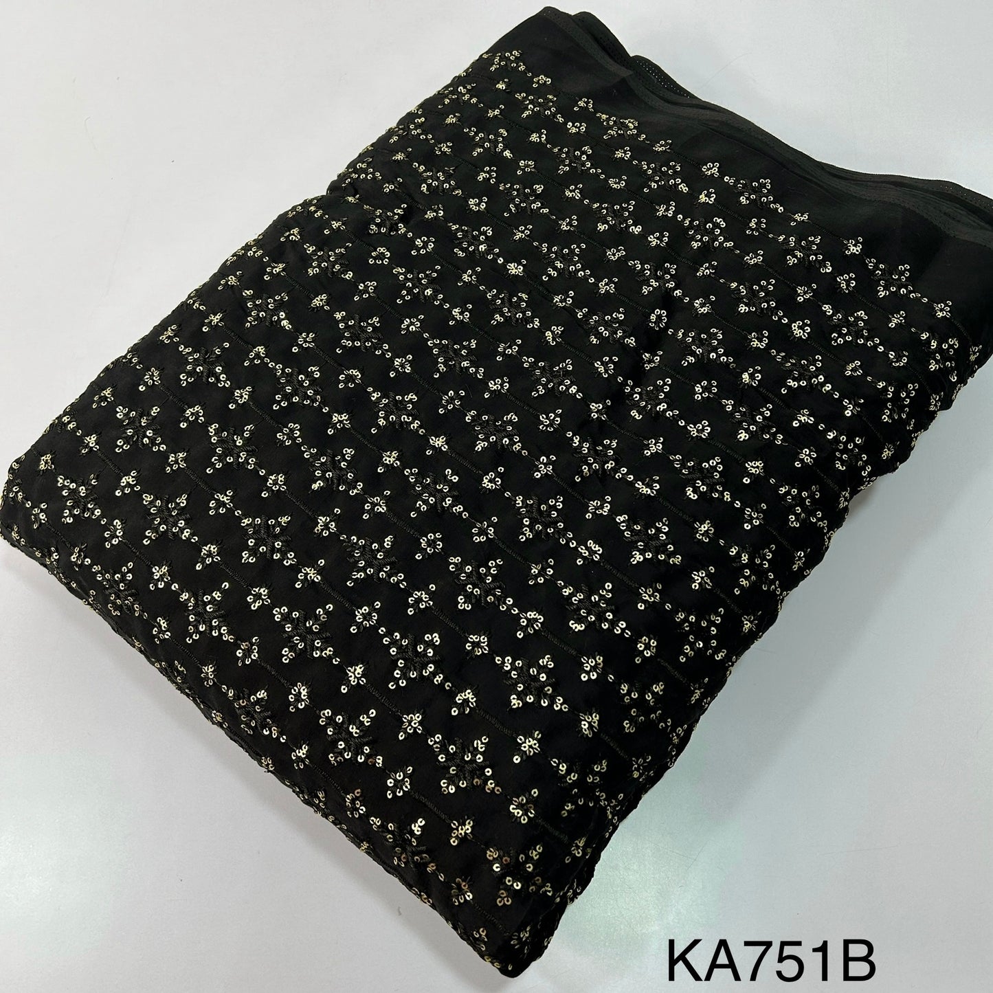 Thread Sequins Modal Silk Fabric KA751