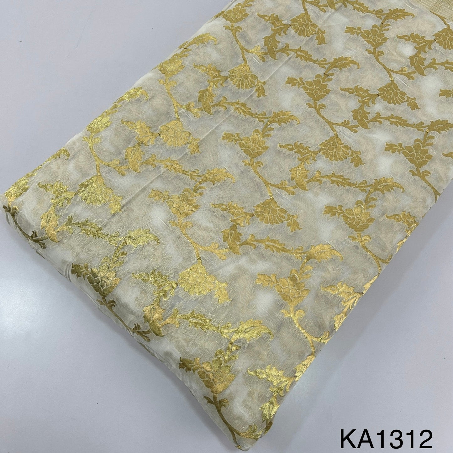 Dyeable Banarasi Georgette Fabric-KA1312