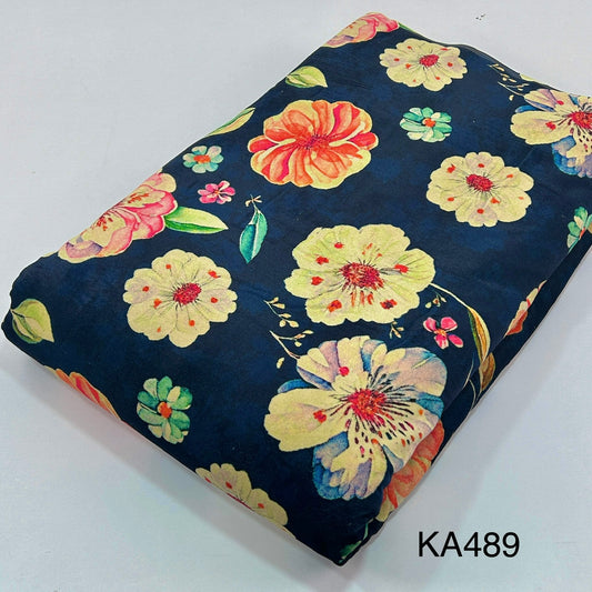 Printed Velvet Fabric-KA489