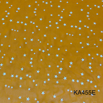 RUBBER Print Georgette Fabric-KA455