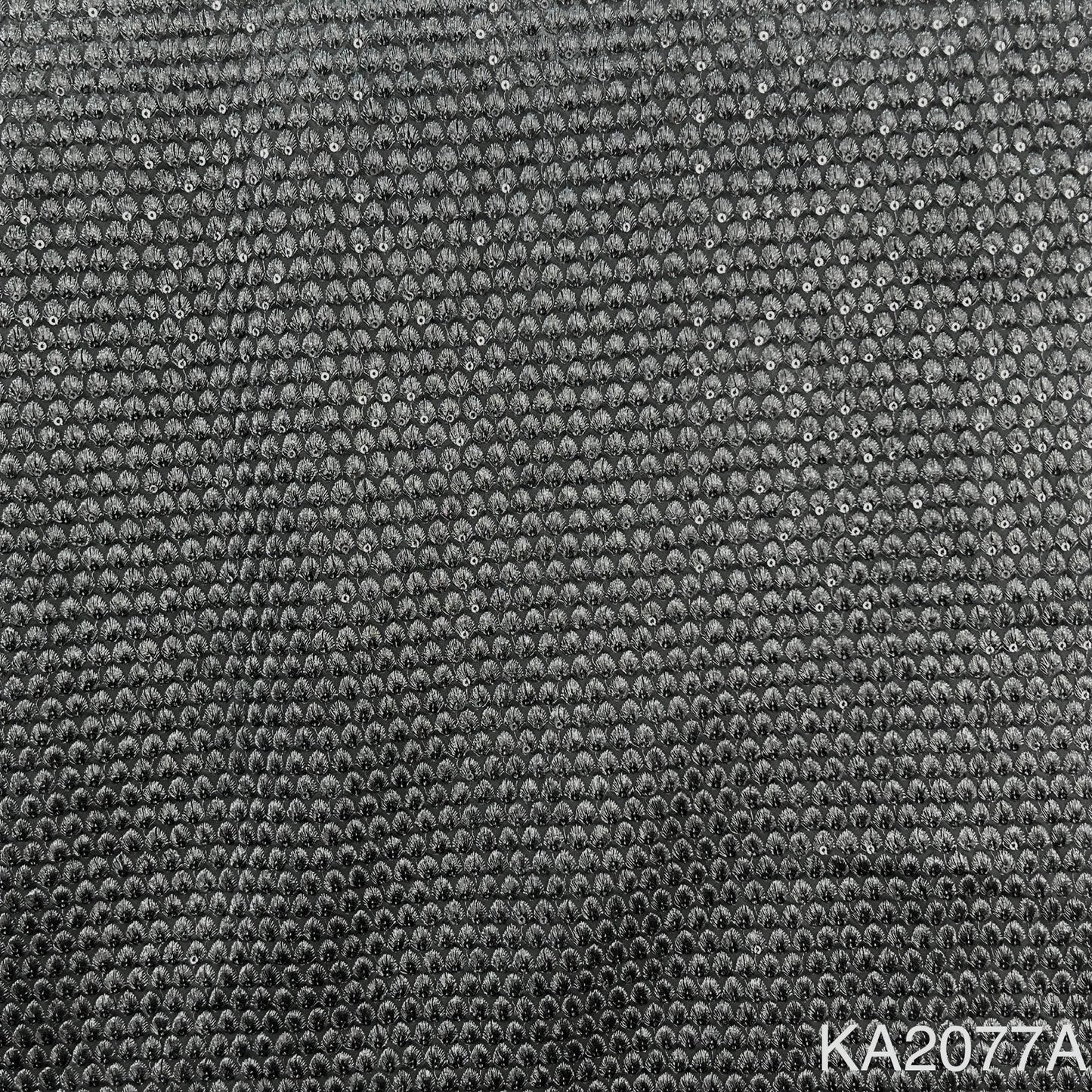 Zari Sequins Georgette Fabric-KA2077