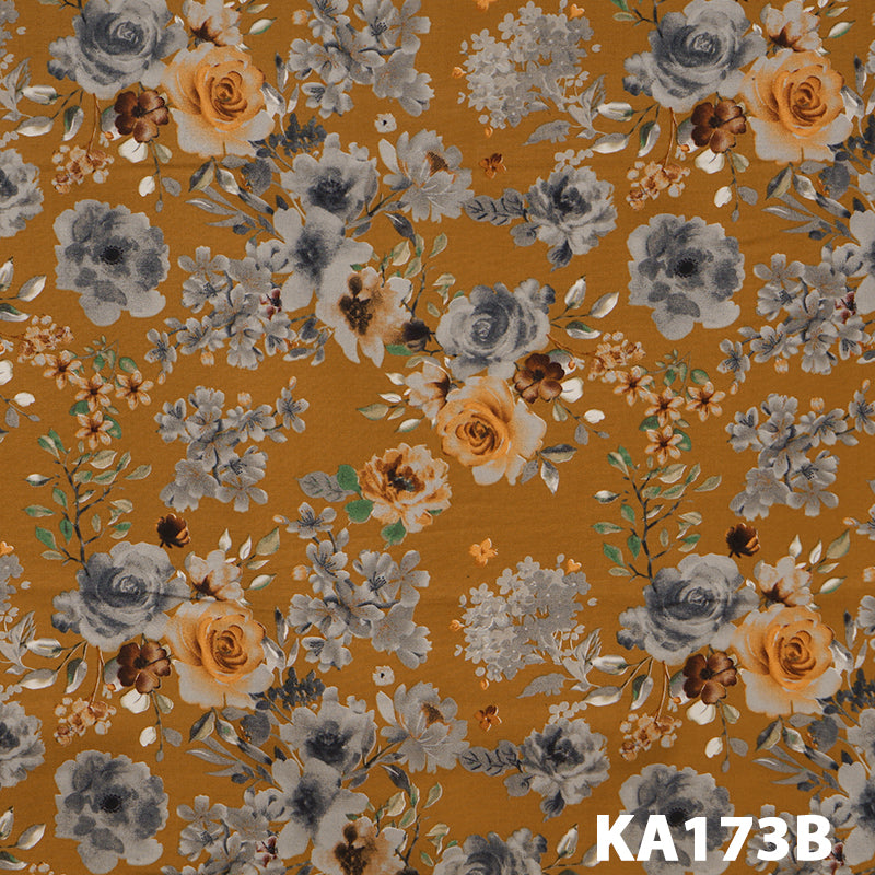 Printed Pashmina Fabric-KA173B