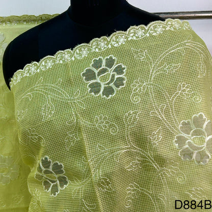 Embroidered Kota Cotton Dupatta-D884