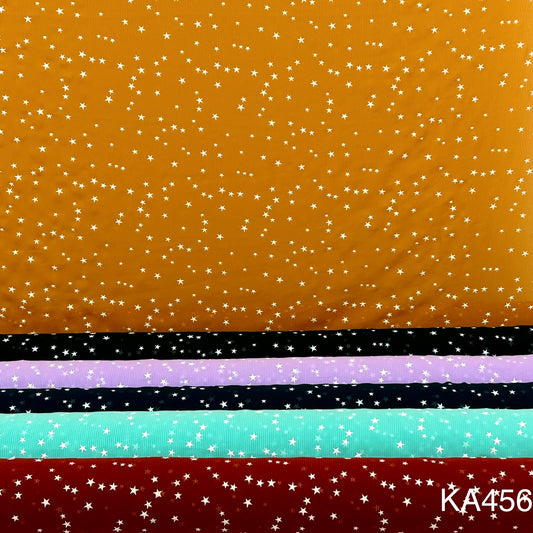 RUBBER Print Georgette Fabric-KA456