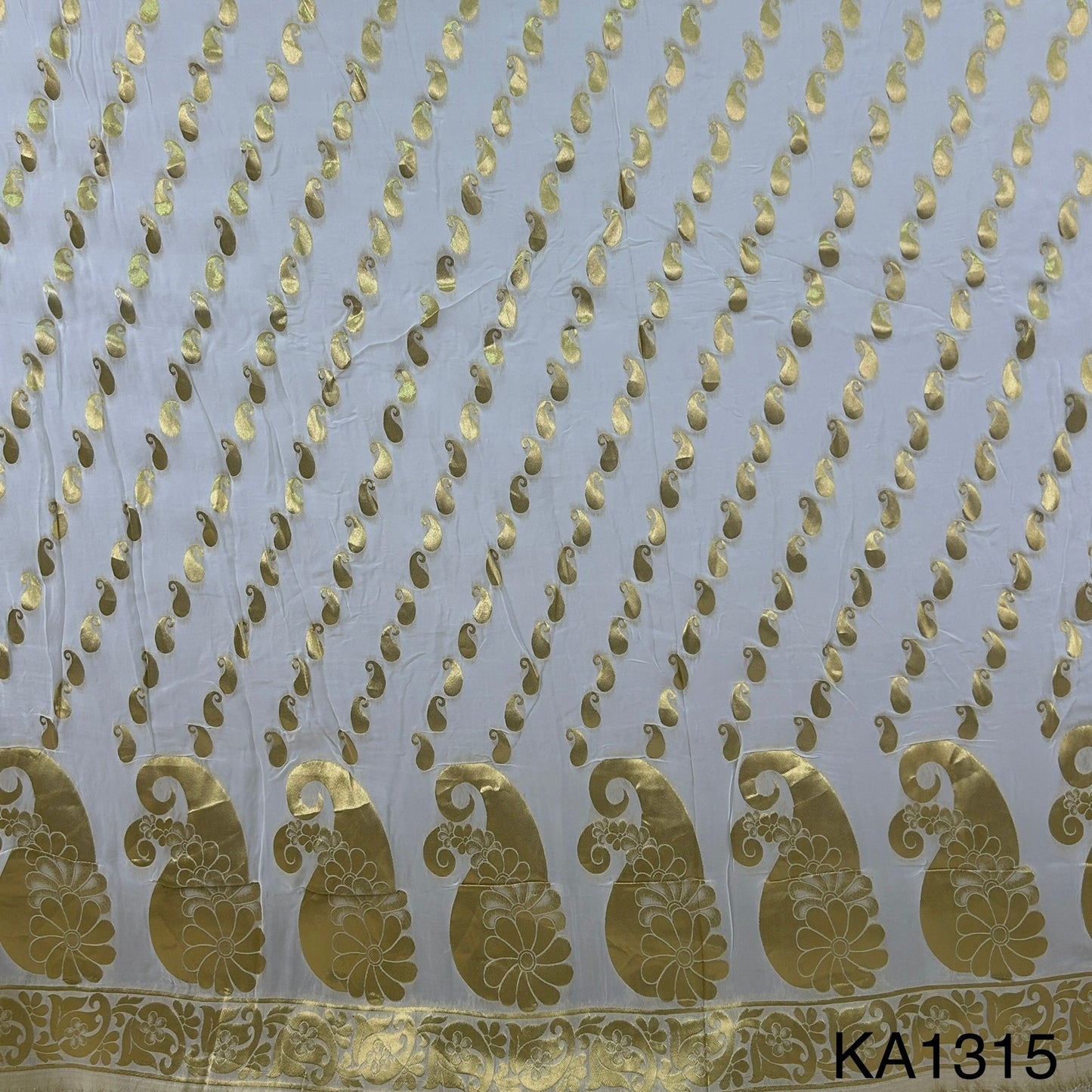 Dyeable Banarasi Georgette Fabric-KA1315