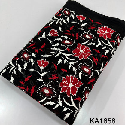 Embroidered Cotton Fabric-KA1658
