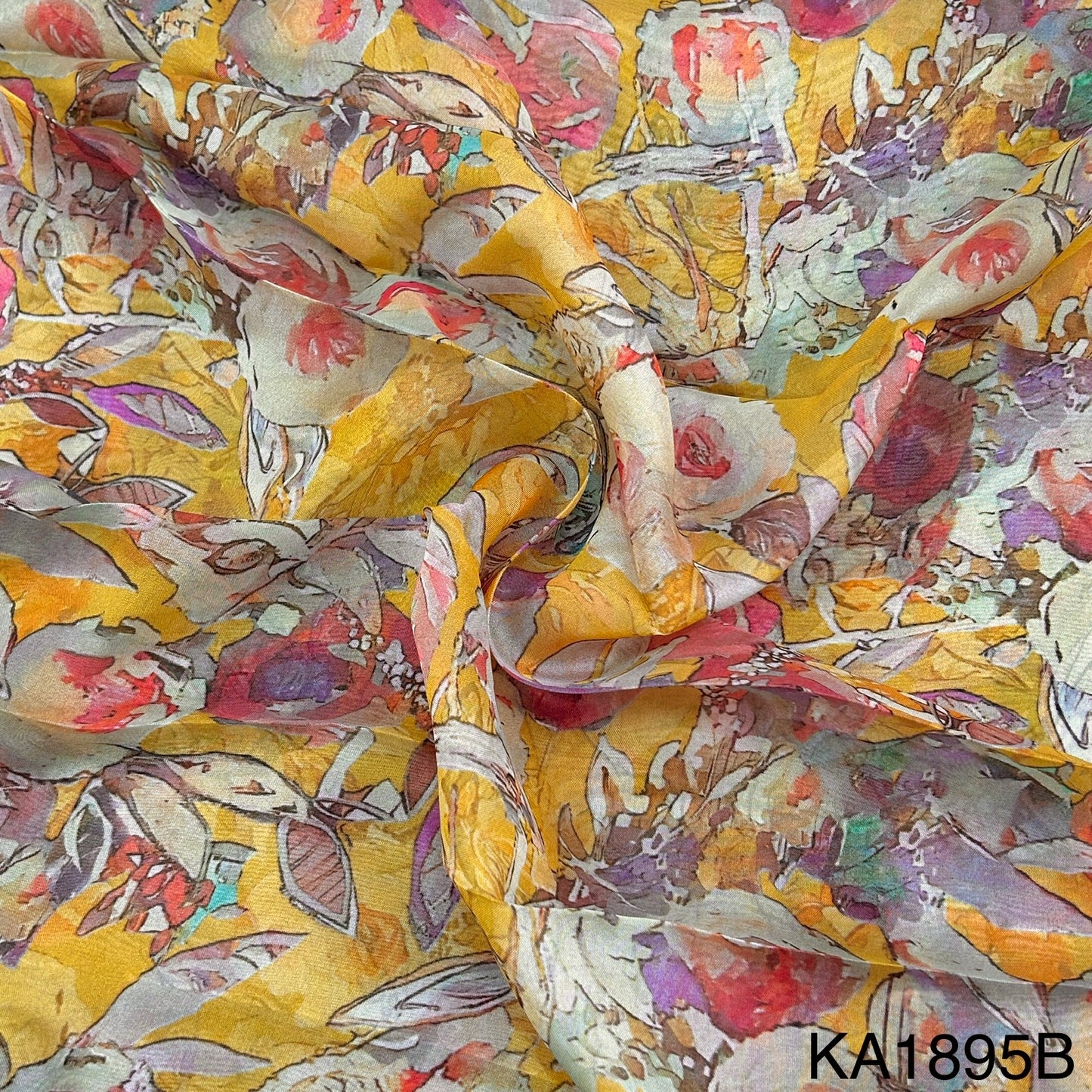 Printed Organza Fabric-KA1895