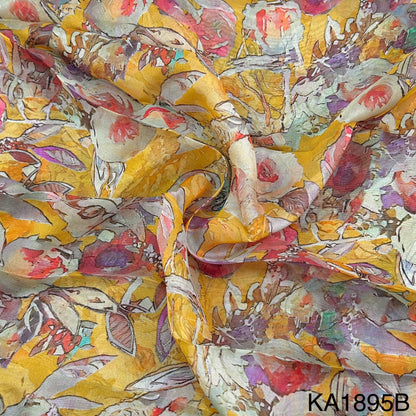 Printed Organza Fabric-KA1895