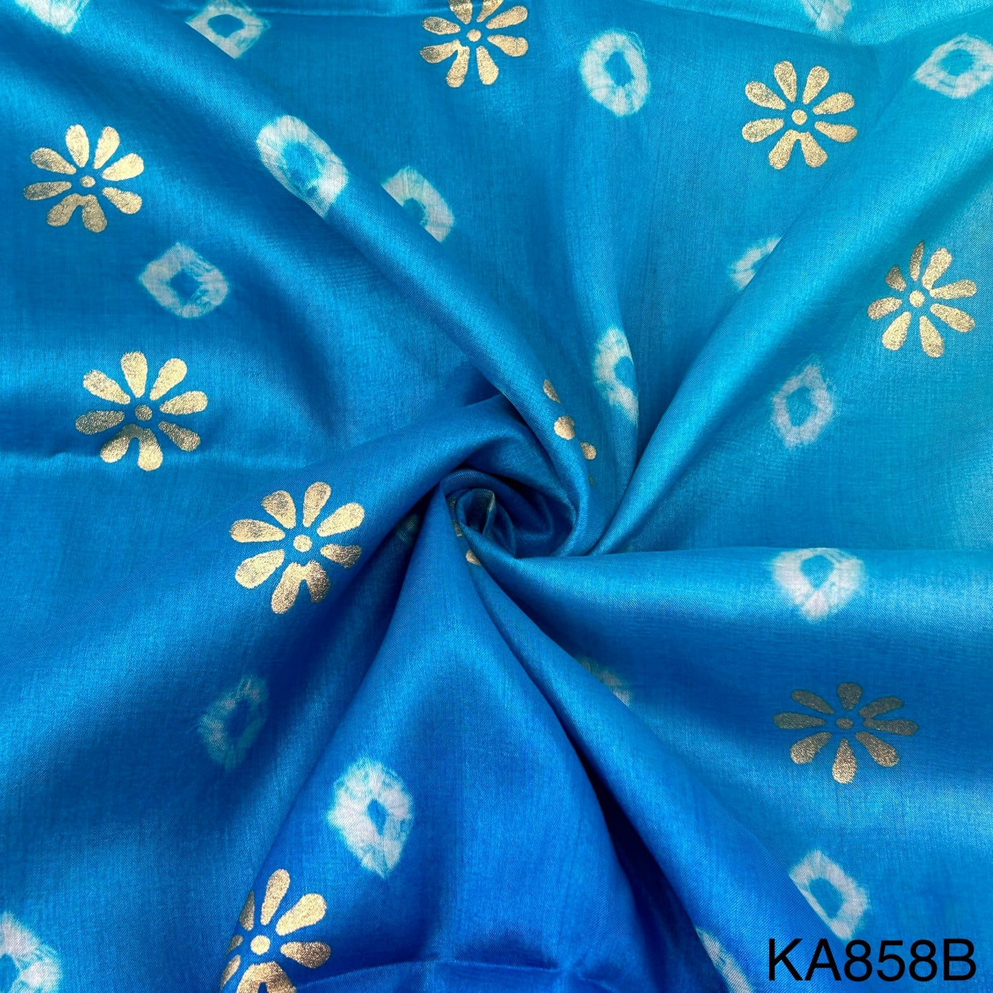 Shaded Pure Silk Fabric-KA858