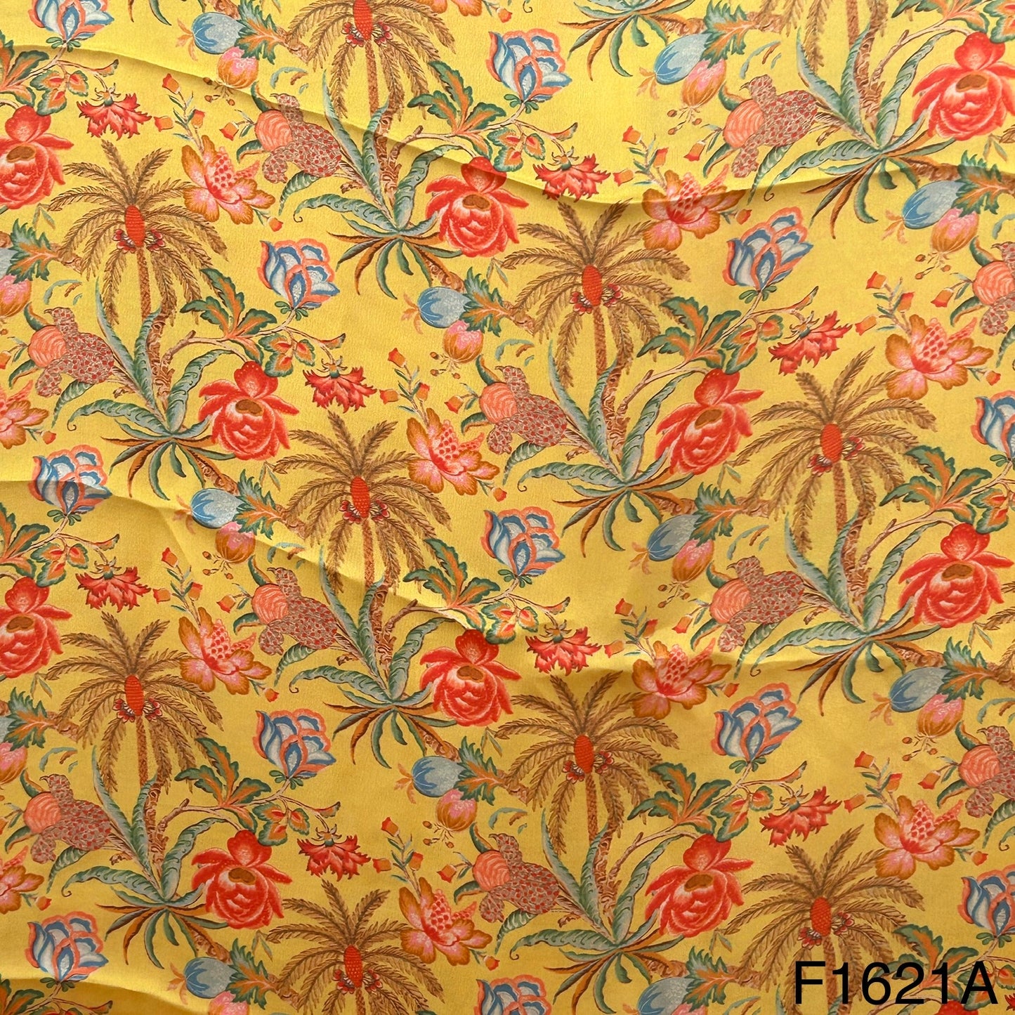 Printed Satin Crepe Fabric-F1621