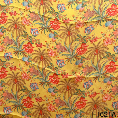 Printed Satin Crepe Fabric-F1621