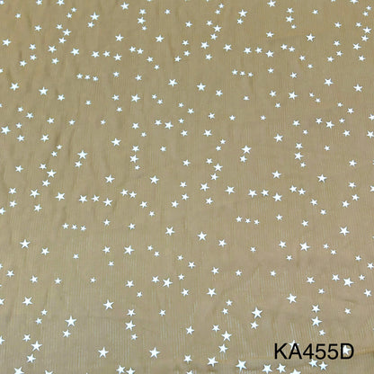 RUBBER Print Georgette Fabric-KA455