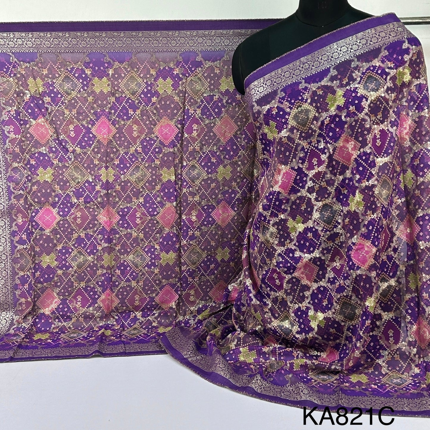 Banarasi Georgette Dupatta -D821