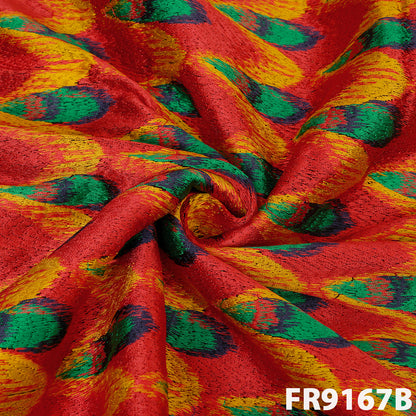 Phulkari Embroidered Georgette Fabric-FR9167