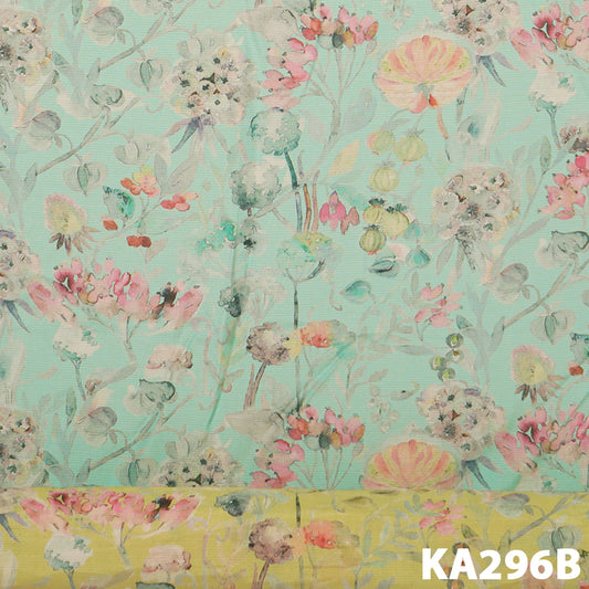 Printed Viscose Crepe Lurex Fabric-KA296