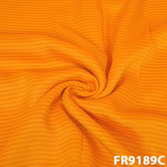 Stripes Pure Chinon Chiffon With Zari Border fabric - FR9189
