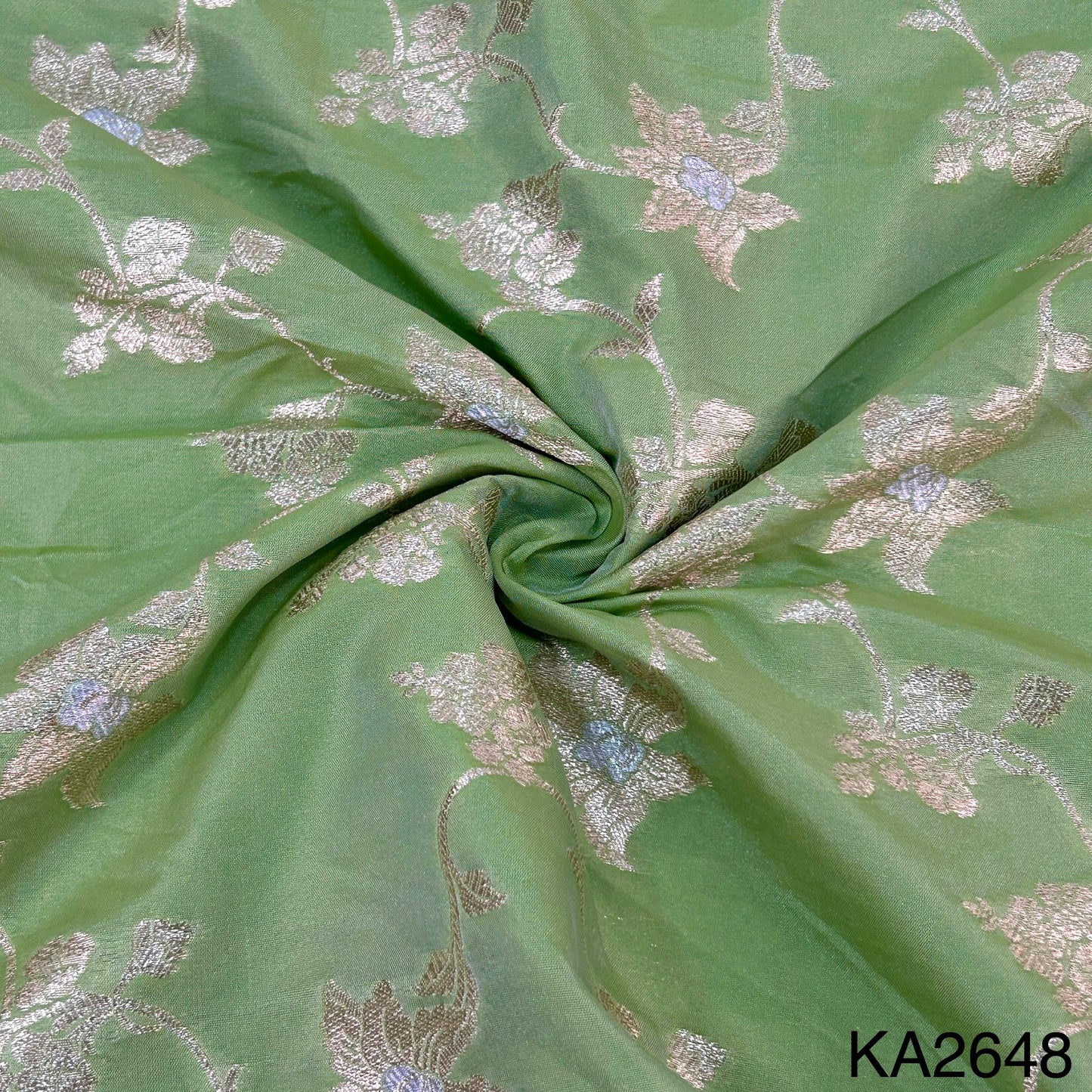 Banarasi Silk Brocade Fabric- KA2648
