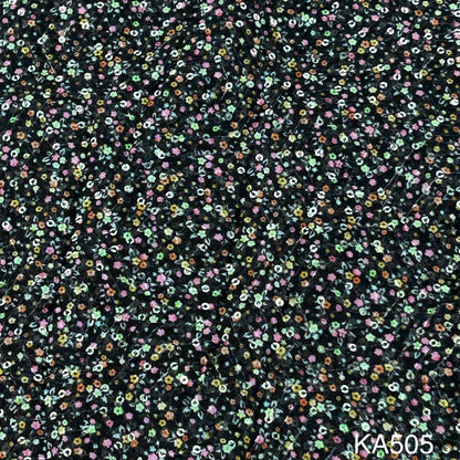 Embroidered Sequins Georgette Fabric-KA505