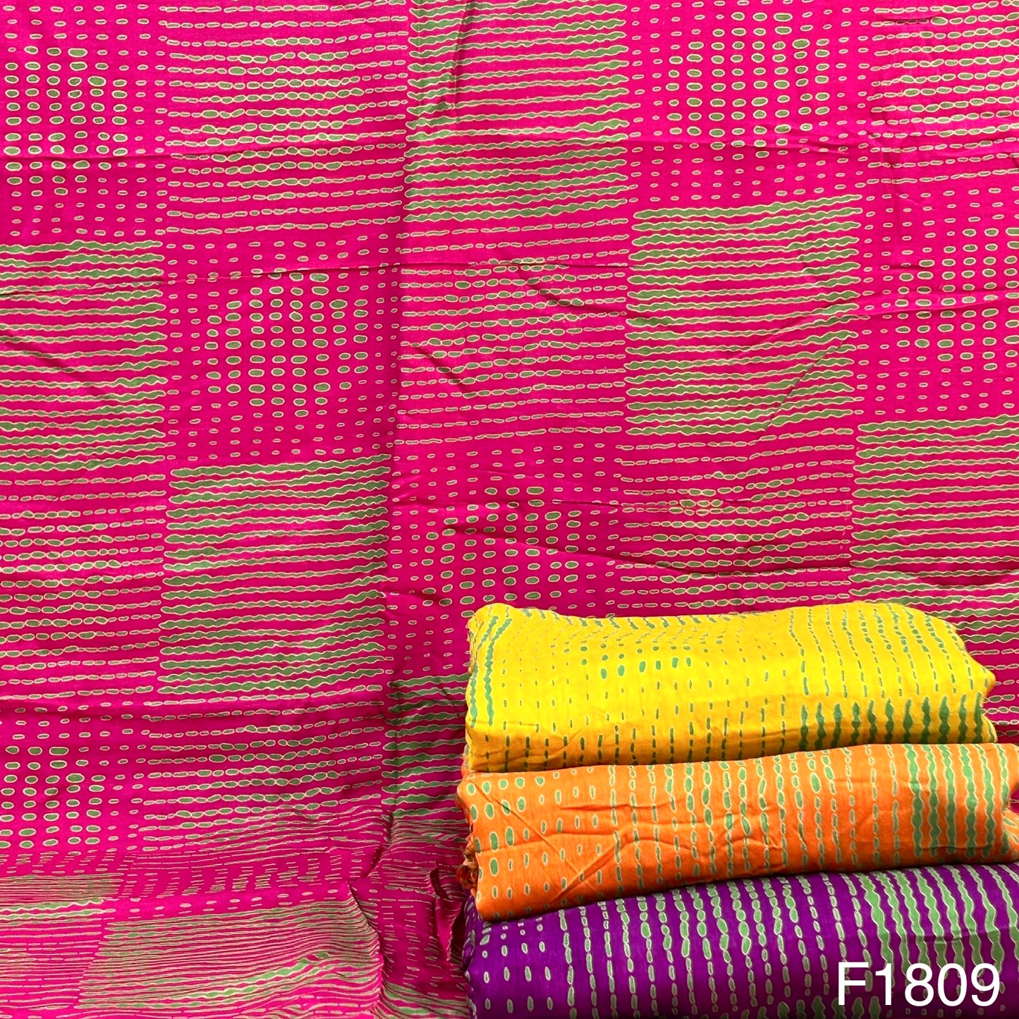 Printed Opara Silk Fabric-F1809