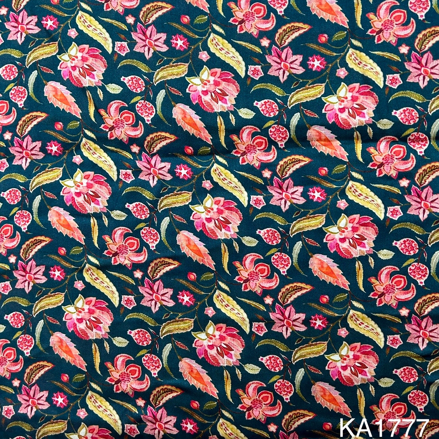 Printed Modal Satin Fabric - KA1777