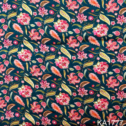 Printed Modal Satin Fabric - KA1777