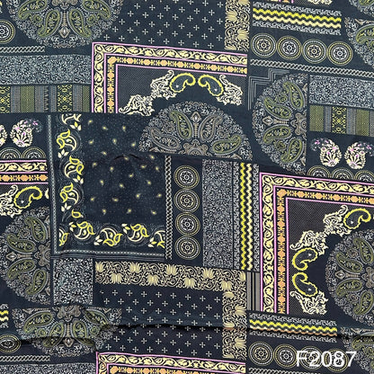 Printed Crepe fabric-F2087
