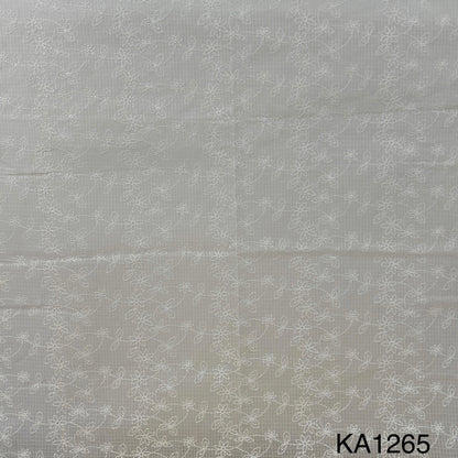 Embroidered Kota Cotton Fabric-KA1265
