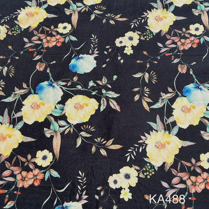 Printed Velvet Fabric-KA488