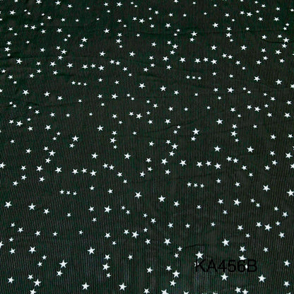 RUBBER Print Georgette Fabric-KA456