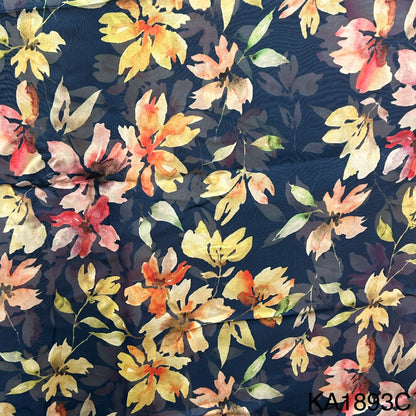 Printed Organza Fabric-KA1893