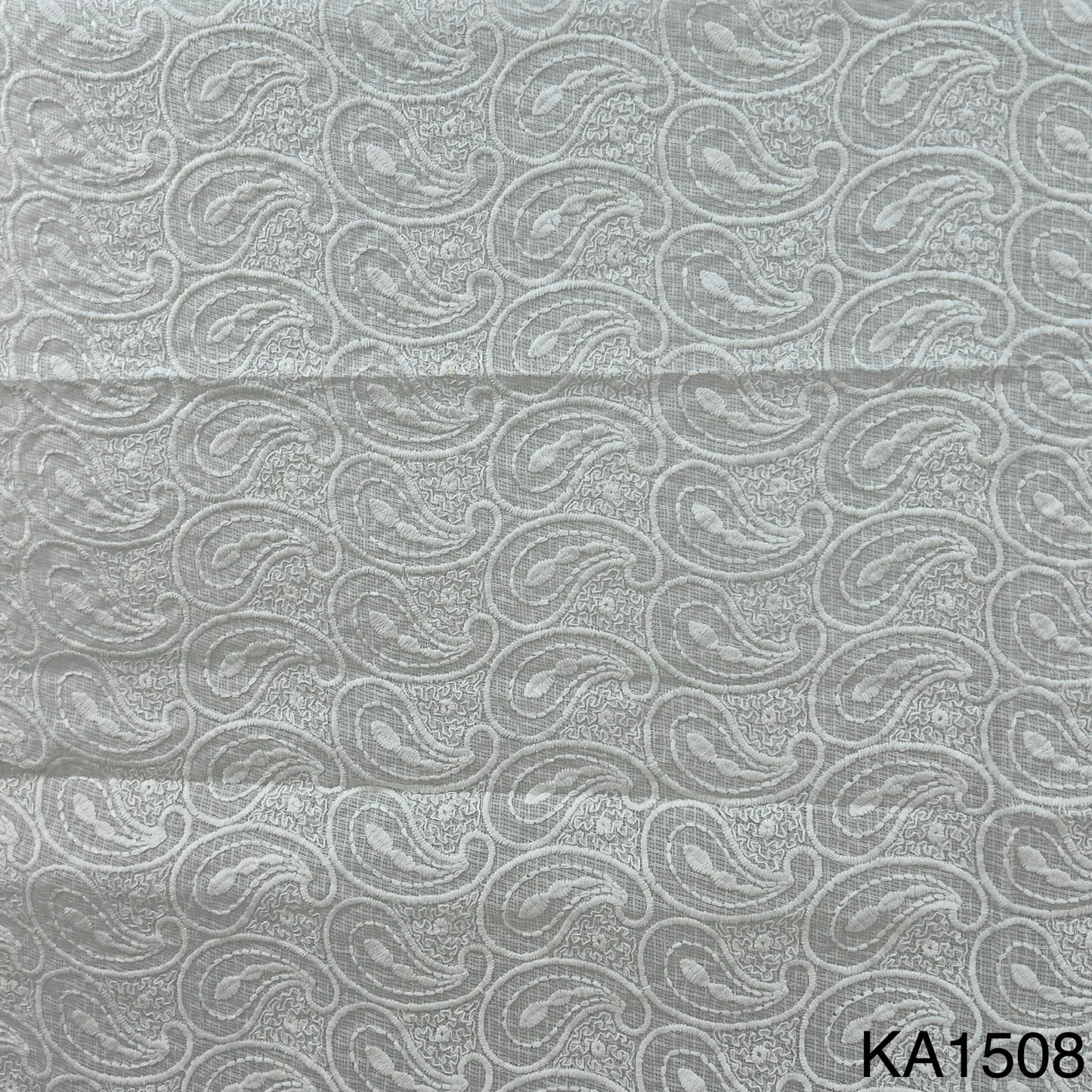 Embroidered Kota Cotton Fabric-KA1508