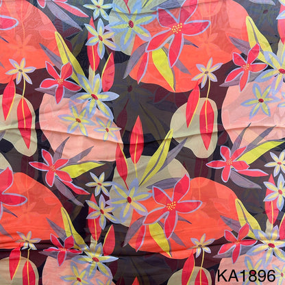 Printed Organza Fabric-KA1896