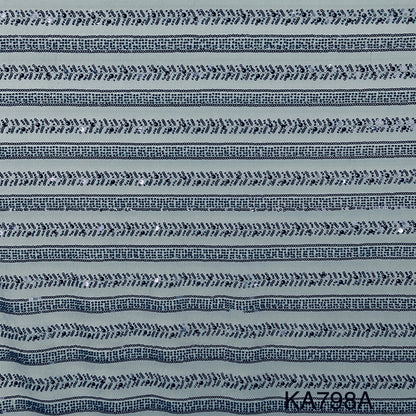Imported Sequins Cut Dana Net Fabric - KA798