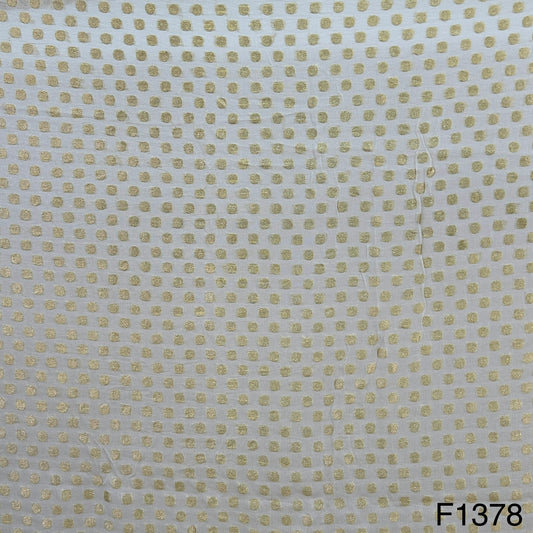 Dyeable Pure Banarasi Georgette Fabric-F1378