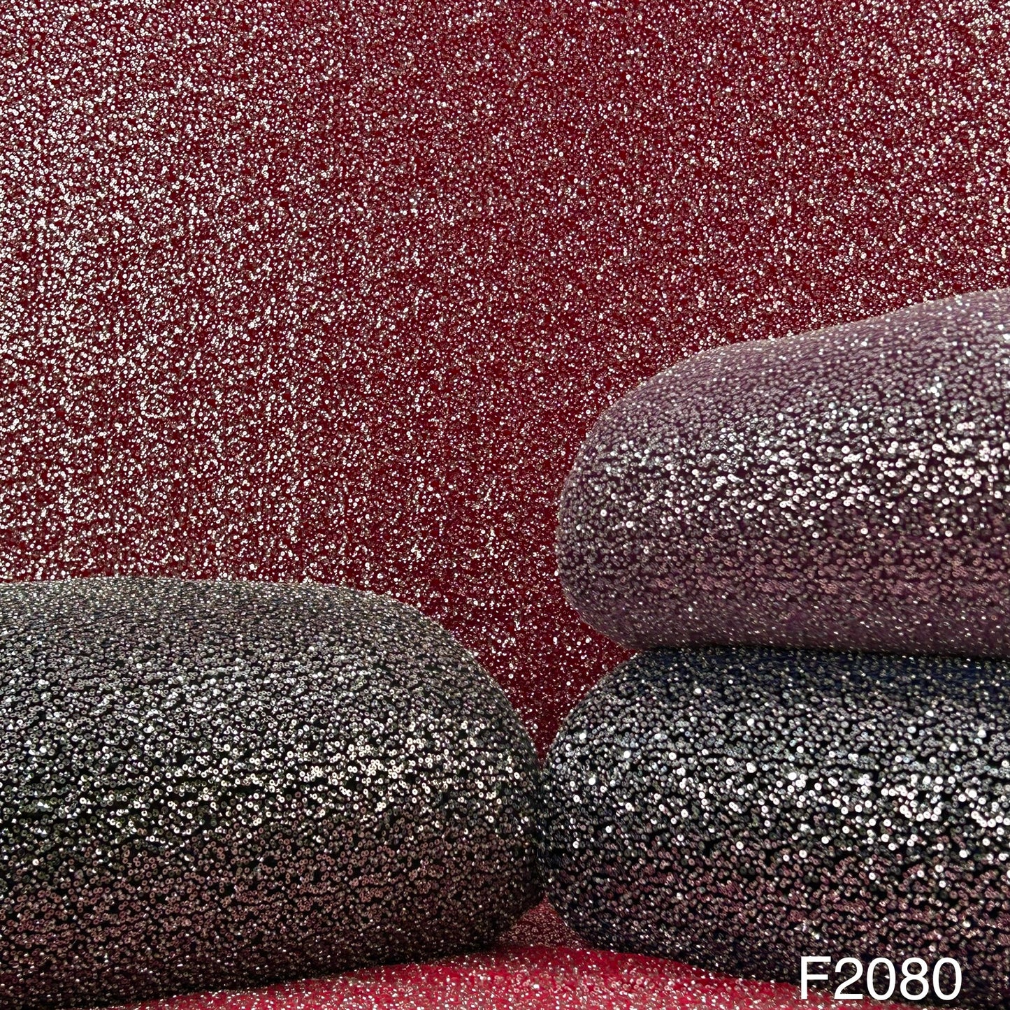 Cut Dana Work Sequins Embroidered Velvet Fabric-F2080