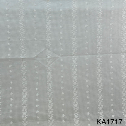 Embroidered Kota Cotton Fabric-KA1717