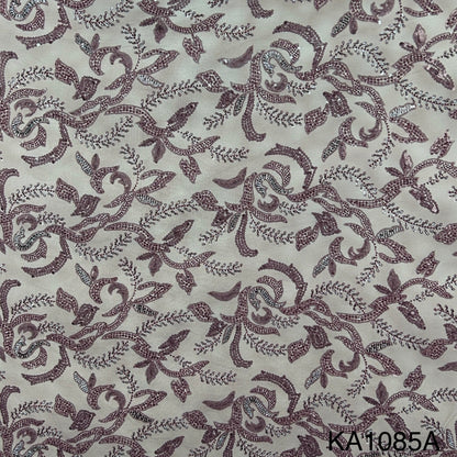 Embroidered Sequins Cut Dana Work Net Fabric KA-1085