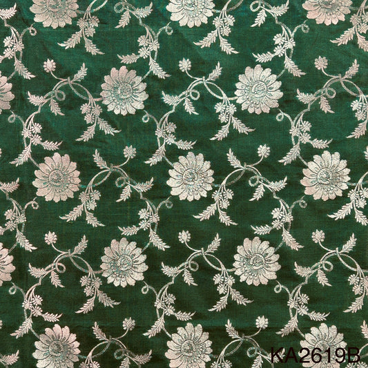 Banarasi Silk Brocade Fabric-KA2619