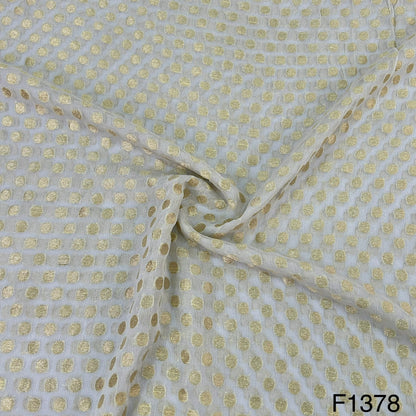 Dyeable Pure Banarasi Georgette Fabric-F1378