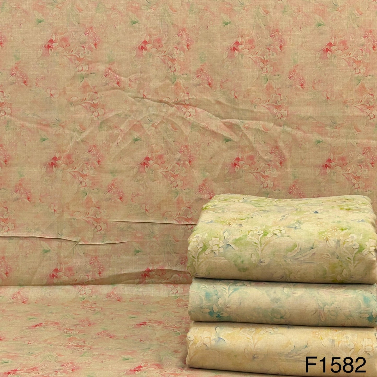 Printed Linen fabric-F1582