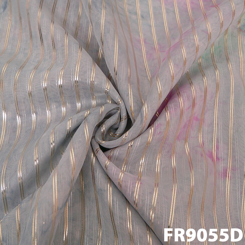Foil Organza Fabric-Fr9055