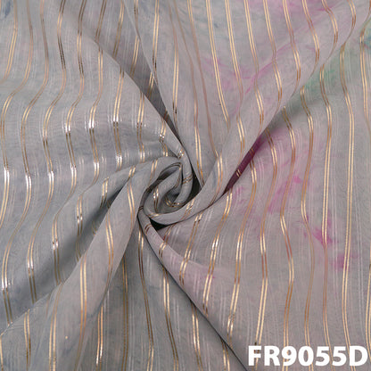 Foil Organza Fabric-Fr9055