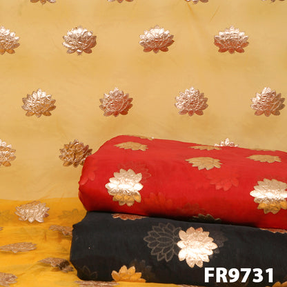 Gota Patti Organza. Fabric-FR9731