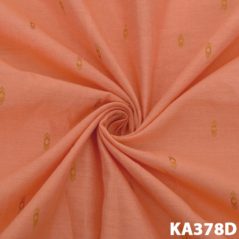 Zari Cotton Silk Fabric-KA378