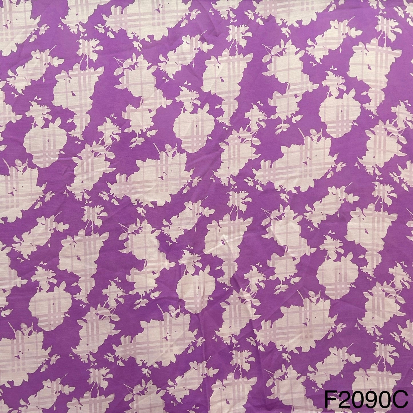 Printed Linen Silk Fabric-F2090